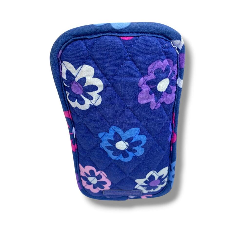 Vera Bradley Ellie Flowers Soft Eyeglasses Holder 2 Slip Pockets - Picture 2 of 5